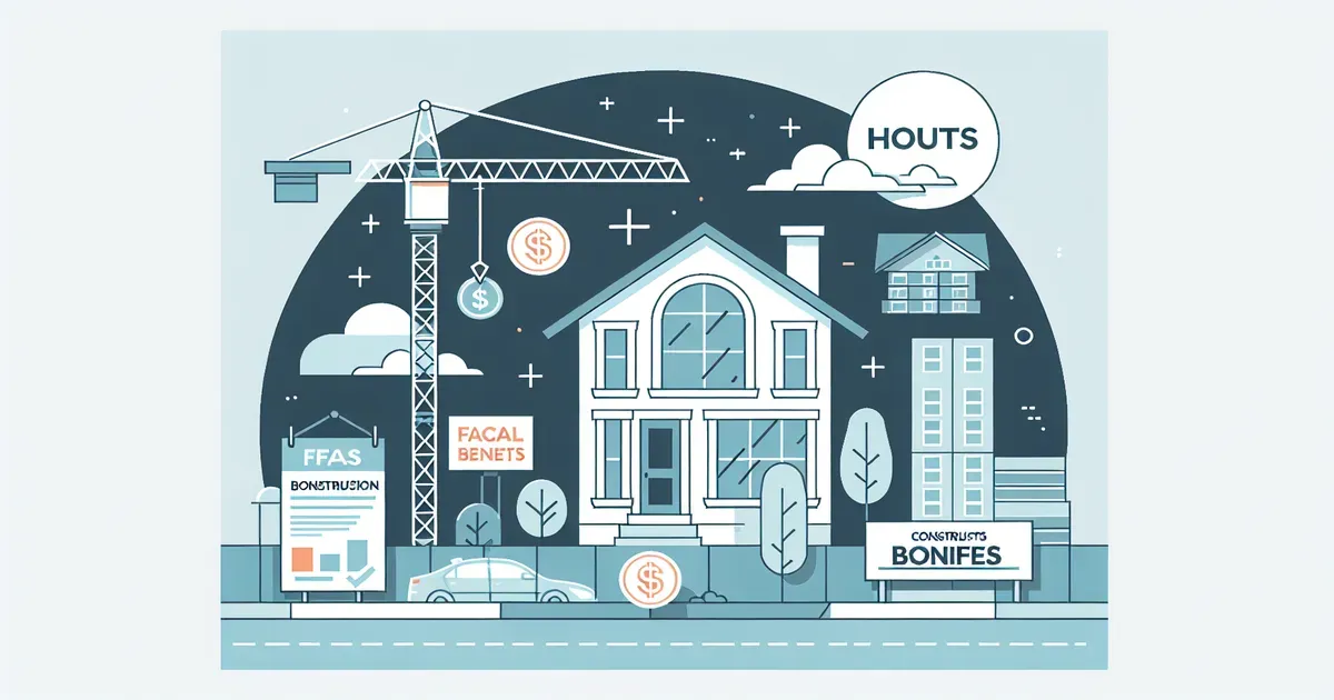 Illustrazione concettuale dei bonus edilizi e delle agevolazioni fiscali per la casa