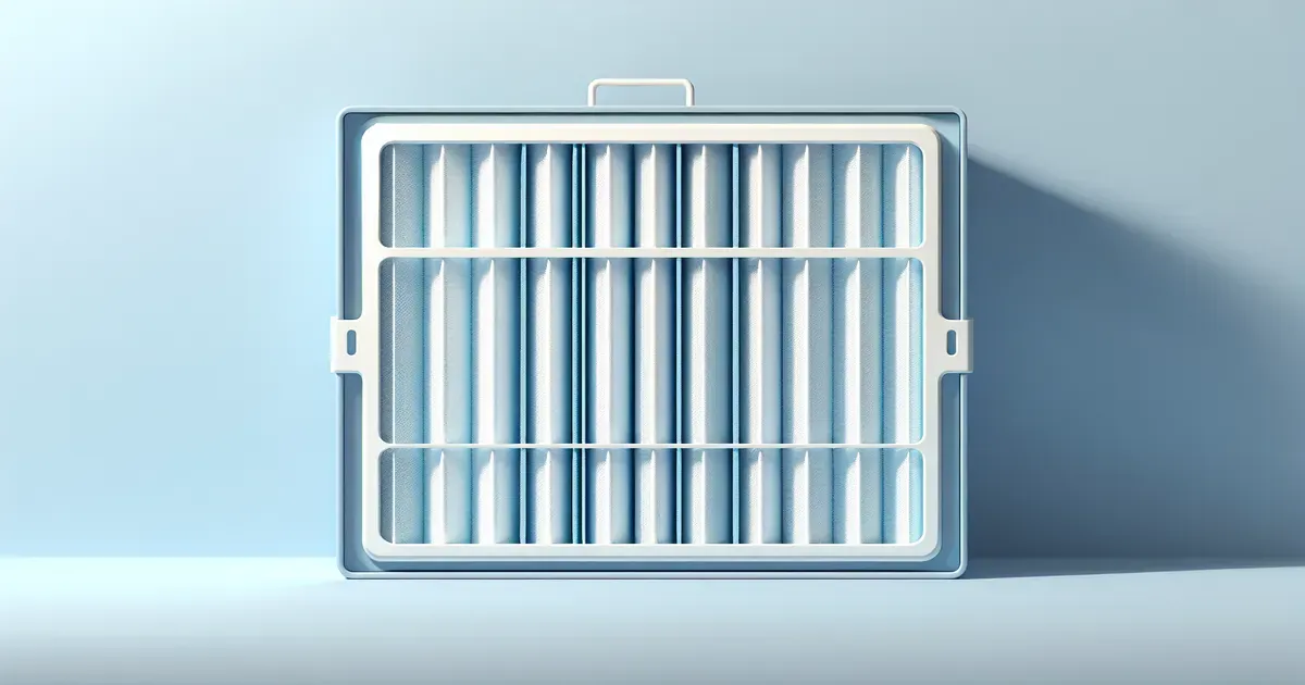 Filtro di un impianto di climatizzazione con dettaglio sulla pulizia e manutenzione