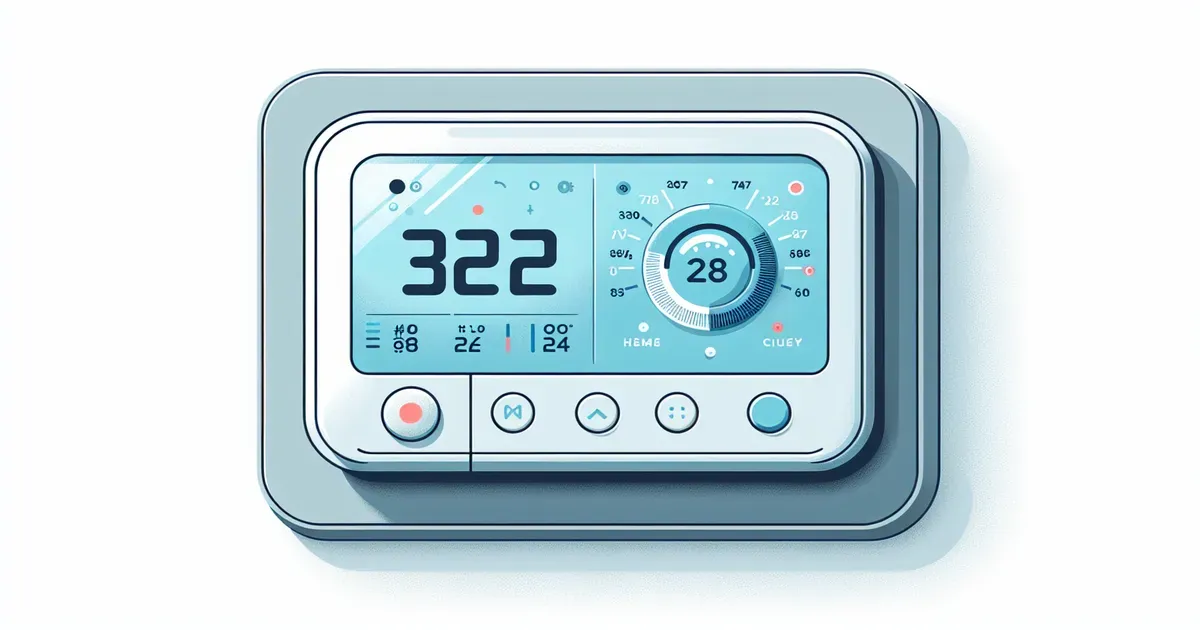 Cronotermostato smart montato a parete con display digitale che mostra temperatura e programmazione oraria