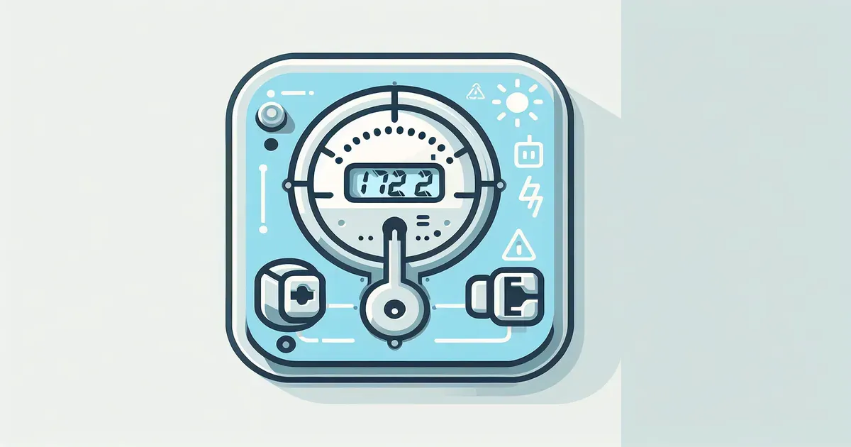 Contatore elettrico domestico con indicazione della potenza impegnata e degli apparecchi collegati